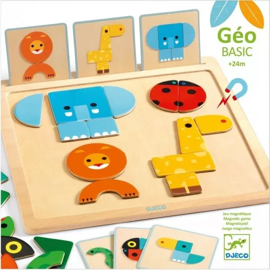Joc pentru bebe cu forme geometrice Geo Basic Djeco Joc pentru bebe cu forme geometrice Geo Basic Djeco