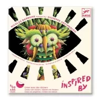 Set stickere Fructe si legume Djeco Inspired by Arcimboldo
