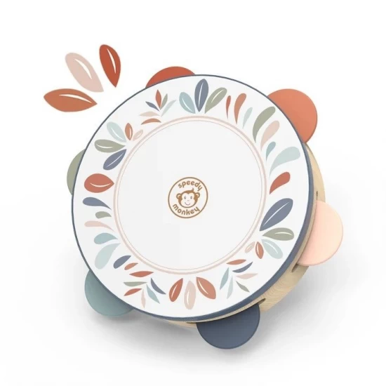 Instrument muzical din lemn Tamburina Speedy Monkey