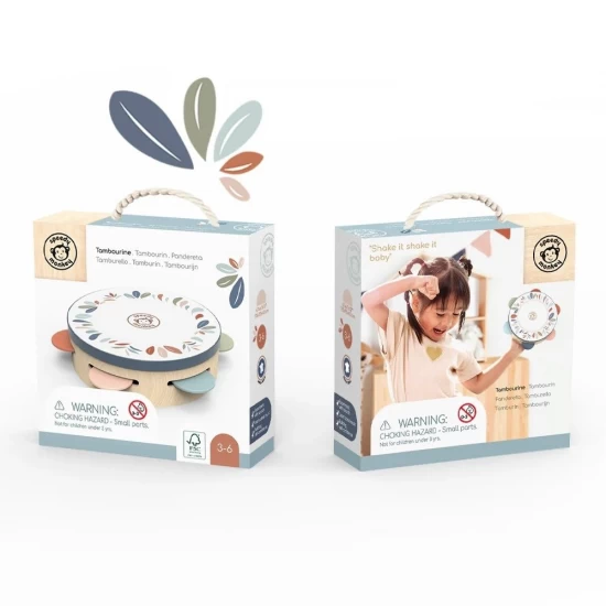 Instrument muzical din lemn Tamburina Speedy Monkey
