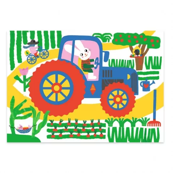 Set creativ - Invatam despre vehicule Djeco Set creativ - Invatam despre vehicule Djeco