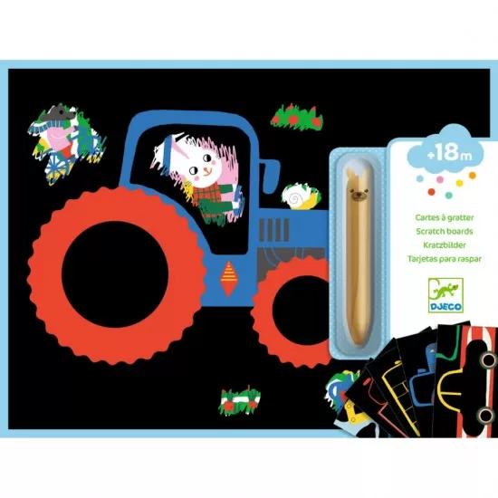 Set creativ - Invatam despre vehicule Djeco Set creativ - Invatam despre vehicule Djeco