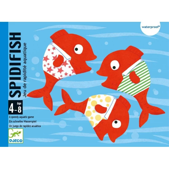 Joc acvatic cu carti Spidifish Djeco Joc acvatic cu carti Spidifish Djeco