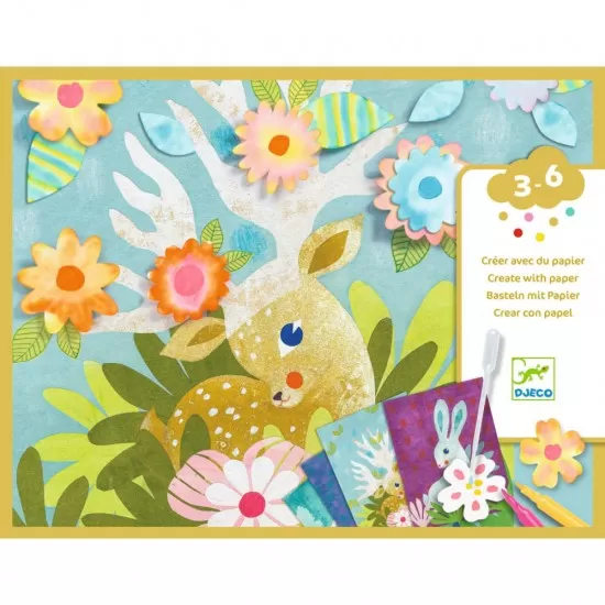 Joc creativ de decorat cu hartie Djeco Joc creativ de decorat cu hartie Djeco