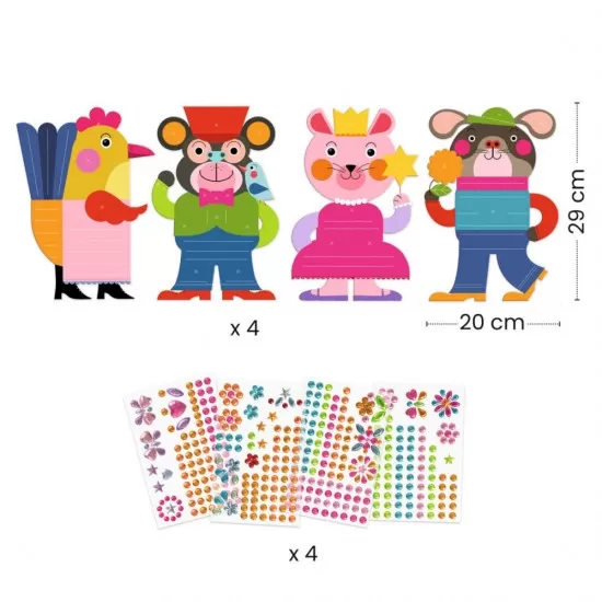 Joc creativ de decorat cu strasuri Djeco