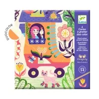 Joc creativ de razuit Djeco - Casute trasnite