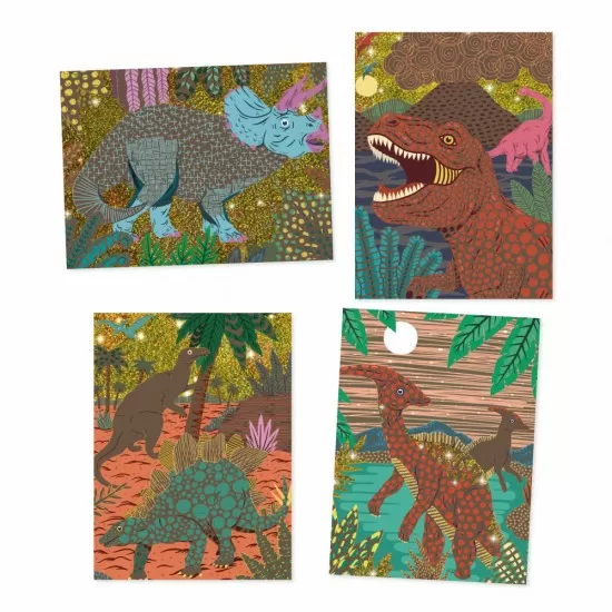 Joc creativ de razuit Dinozauri