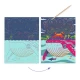 Joc creativ de razuit Fauna marina Joc creativ de razuit Fauna marina