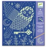 Joc creativ de razuit planse fluorescente - Noaptea