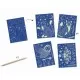 Joc creativ de razuit planse fluorescente - Noaptea
