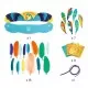 Joc creativ DIY Carnavalul Rio Djeco
