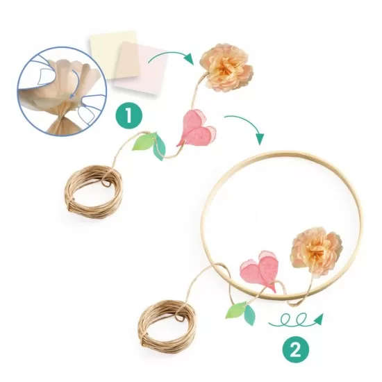 Joc creativ DIY Coronita cu flori Dalia Djeco Joc creativ DIY Coronita cu flori Dalia Djeco