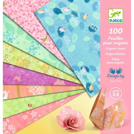 Joc creativ foi pentru origami Haru Djeco Joc creativ foi pentru origami Haru Djeco