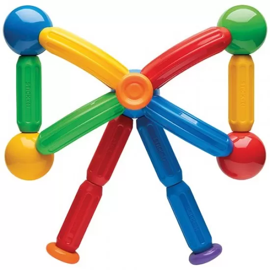 Joc de construit cu magneti Stick-O - Set de baza cu 20 piese Joc de construit cu magneti Stick-O - Set de baza cu 20 piese