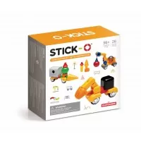 Set de construit vehicule cu magneti Stick-O 32 piese