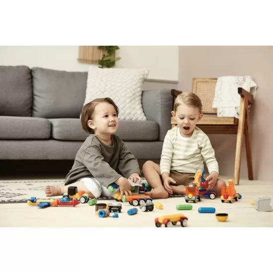 Set de construit vehicule cu magneti Stick-O 32 piese Set de construit vehicule cu magneti Stick-O 32 piese