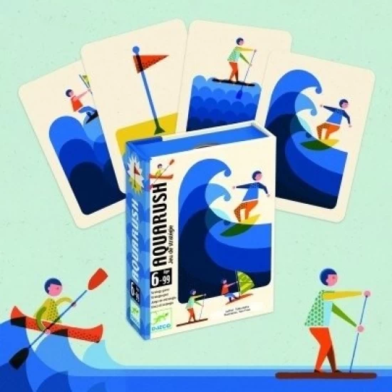 Joc de carti Aquarush Djeco Joc de carti Aquarush Djeco