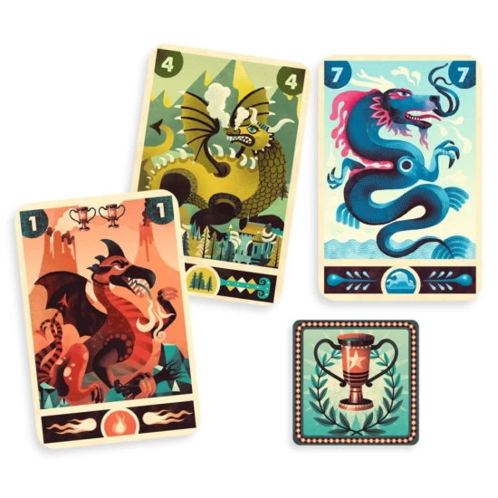 Joc de carti Puterea dragonului Djeco Joc de carti Puterea dragonului Djeco
