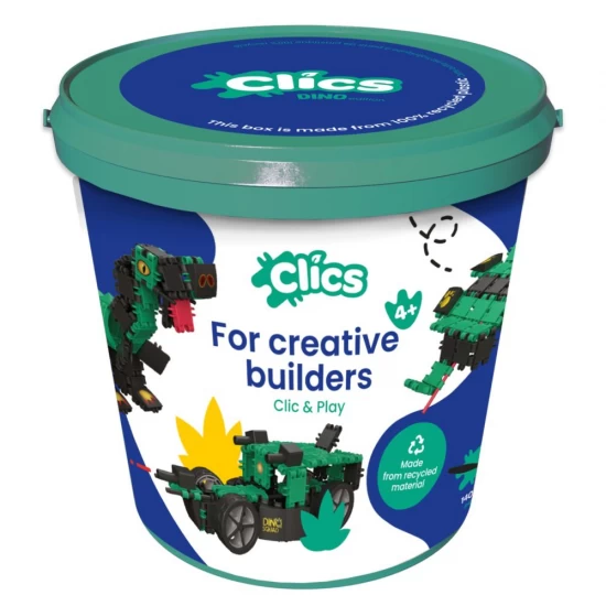 Joc de construit Clics Lumea dinozaurilor 6 in 1 Clicstoys 141 piese Joc de construit Clics Lumea dinozaurilor 6 in 1 Clicstoys 141 piese