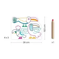 Joc de desenat Familii de animale Djeco