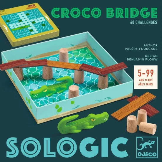 Joc de logica Podul Crocodilului Djeco Joc de logica Podul Crocodilului Djeco