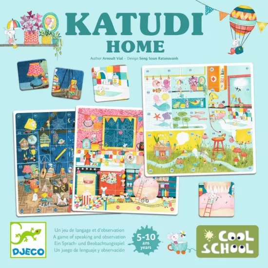 Joc de observatie si comunicare Katudi acasa Djeco Joc de observatie si comunicare Katudi acasa Djeco