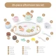 Set de joaca din lemn ceai 20 piese UMU Toys Set de joaca din lemn ceai 20 piese UMU Toys