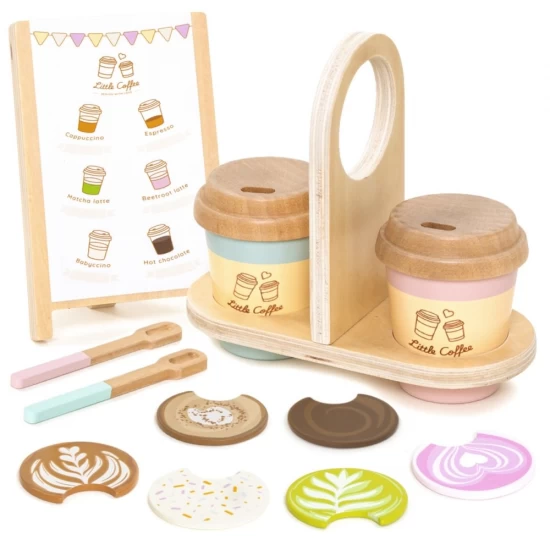 Set de joaca din lemn Coffee to go, UMU Toys, +3 ani