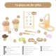 Set de joaca din lemn Coffee to go, UMU Toys, +3 ani