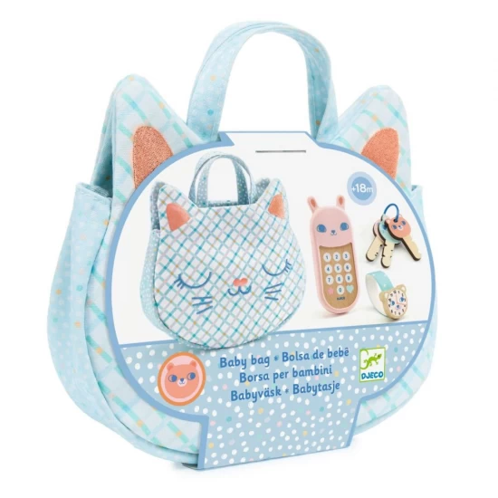 Set de joaca gentuta pisicuta cu accesorii Djeco Set de joaca gentuta pisicuta cu accesorii Djeco