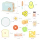 Set de joaca din lemn prajitor de paine cu accesorii 17 piese UMU Toys Set de joaca din lemn prajitor de paine cu accesorii 17 piese UMU Toys