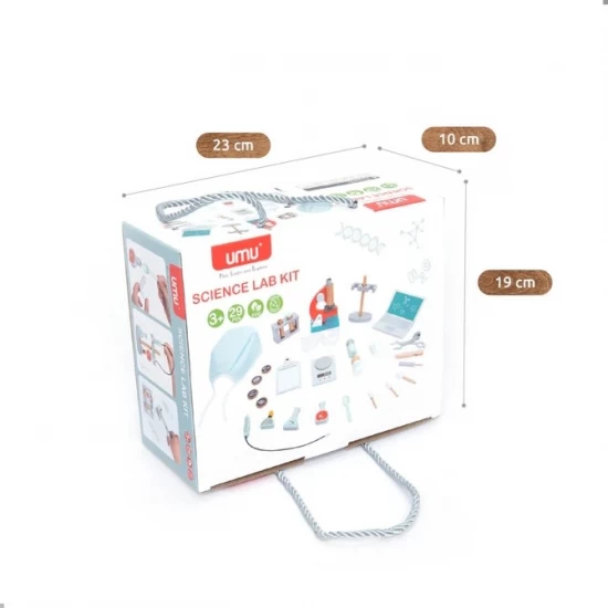 Set de joaca din lemn Laborator de cercetare 29 piese UMU Toys Set de joaca din lemn Laborator de cercetare 29 piese UMU Toys
