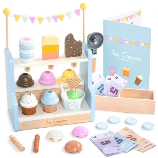 Joc de rol Magazin de inghetata din lemn UMU Toys