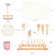Set de joaca din lemn pentru servirea mesei 33 piese UMU Toys Set de joaca din lemn pentru servirea mesei 33 piese UMU Toys