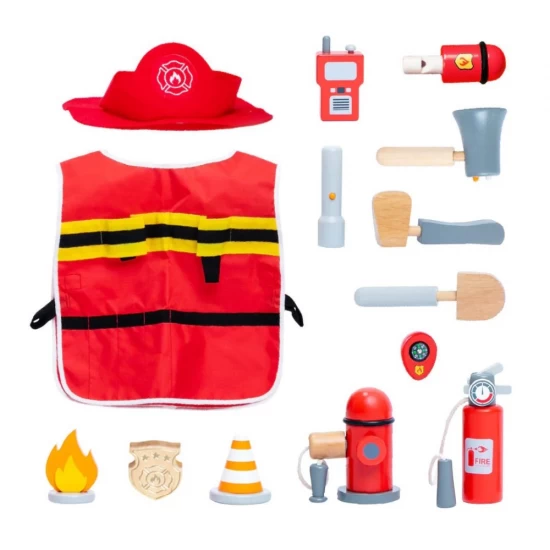 Joc de rol Set de pompier 14 piese UMU Toys Joc de rol Set de pompier 14 piese UMU Toys