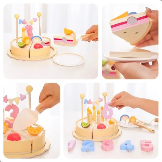 Joc de rol Tort aniversar din lemn UMU Toys