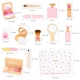 Set de joaca din lemn trusa make-up 17 piese UMU Toys Set de joaca din lemn trusa make-up 17 piese UMU Toys