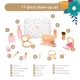 Set de joaca din lemn trusa make-up 17 piese UMU Toys Set de joaca din lemn trusa make-up 17 piese UMU Toys