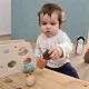 Joc de stivuire din lemn - Cascavalul, pisica si soriceii