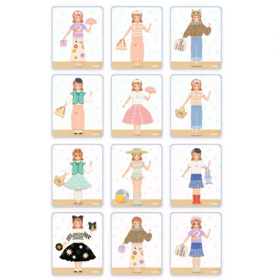 Joc educativ cu magnet de imbracat personaje Djeco