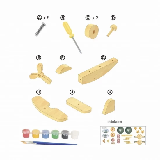 Joc creativ de asamblat si pictat Avion Egmont Toys Joc creativ de asamblat si pictat Avion Egmont Toys