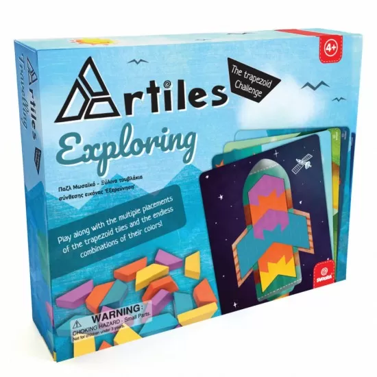 Joc educativ tip mozaic cu forme trapezoidale Explorare Joc educativ tip mozaic cu forme trapezoidale Explorare