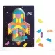 Joc educativ tip mozaic cu forme trapezoidale Explorare Joc educativ tip mozaic cu forme trapezoidale Explorare