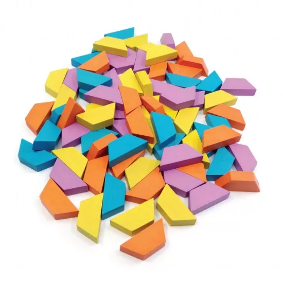 Joc educativ tip mozaic cu forme trapezoidale Explorare Joc educativ tip mozaic cu forme trapezoidale Explorare