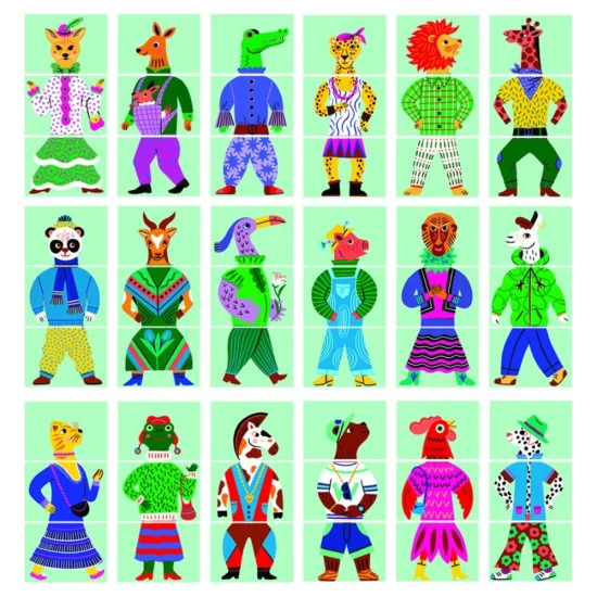 Joc educativ Eduludo Mix and Match Modanimo Djeco