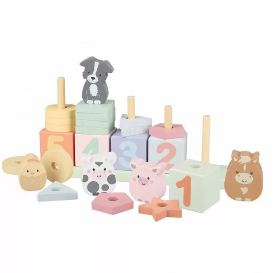 Joc Invata sa numeri cu animale de la ferma Orange Tree Toys Joc Invata sa numeri cu animale de la ferma Orange Tree Toys