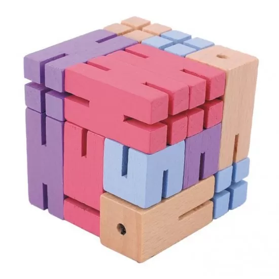 Joc logic 3D puzzle figurina violet Joc logic 3D puzzle figurina violet