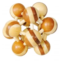 Joc logic IQ Puzzle 3D, Atom doua culori, Fridolin