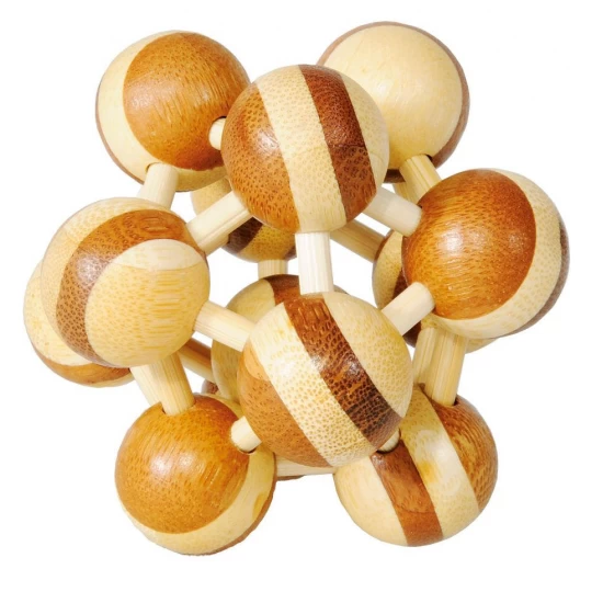 Joc logic IQ Puzzle 3D, Atom doua culori, Fridolin Joc logic IQ Puzzle 3D, Atom doua culori, Fridolin