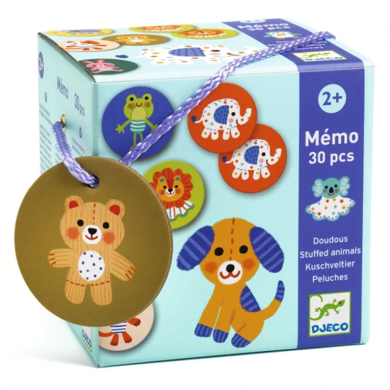 Joc Memo jucarii animale din plus Djeco Joc Memo jucarii animale din plus Djeco